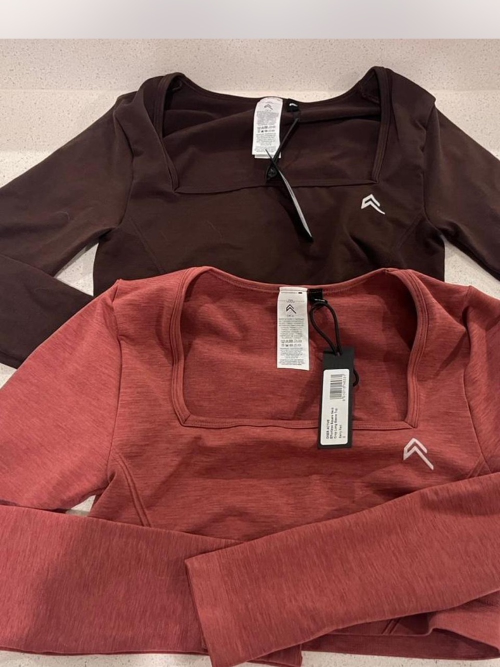 NWT oner active effortless square neck crop small